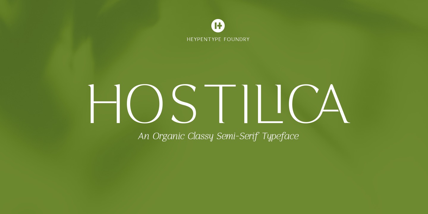 Hostilica Thin Font preview